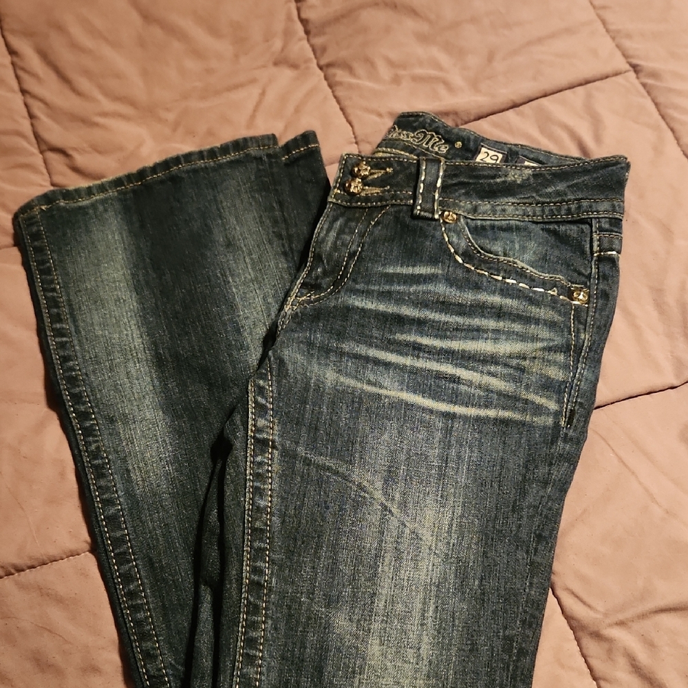 Miss Me Dark Blue Boot Cut Jeans